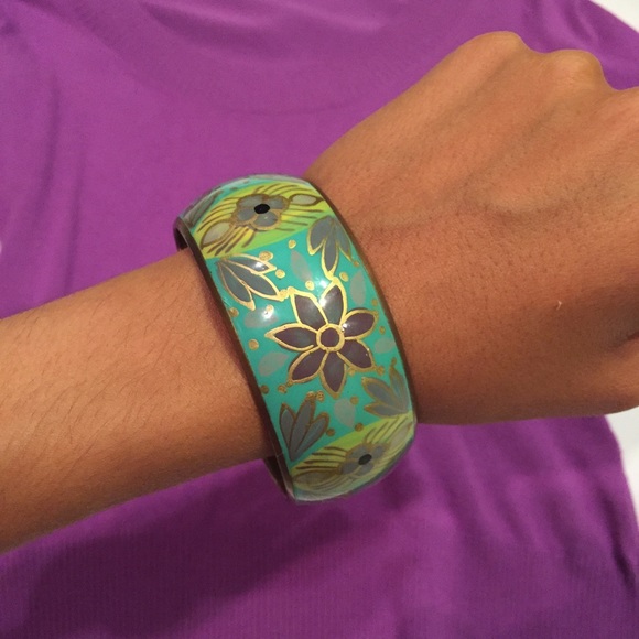 Blue Floral Cuff from Portugal