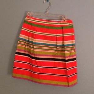 Kate Spade bright striped skirt
