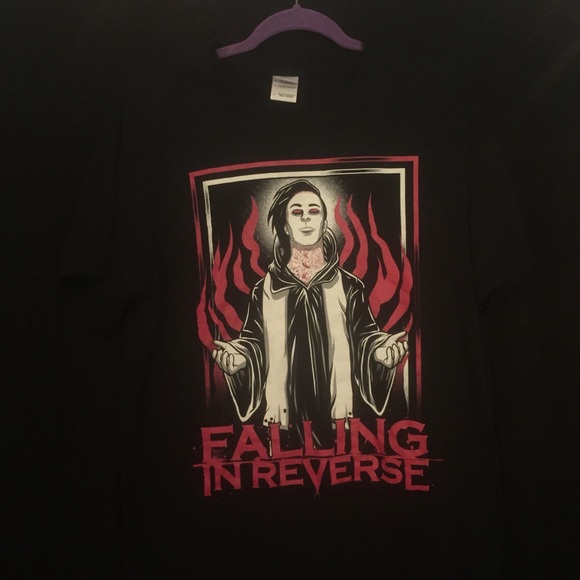 falling in reverse concert band t shirt