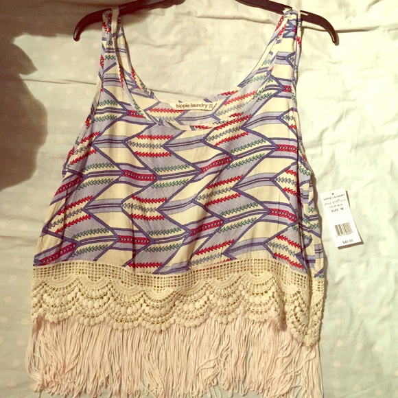 Cute tribal crop tank - Picture 1 of 3