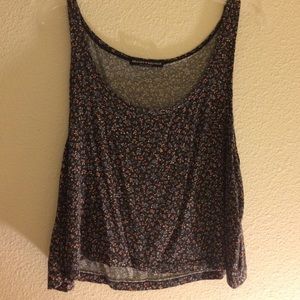 Floral cropped tank