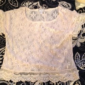 Lace shirt/cover up