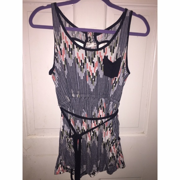 Hang Ten Black Striped Dress