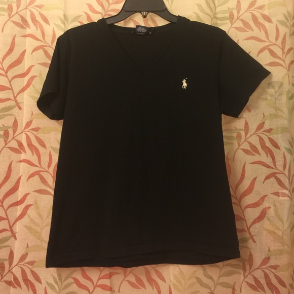 Black Polo Sport V-Neck
