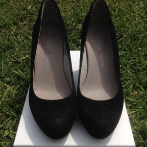 Rockport black suede wedges