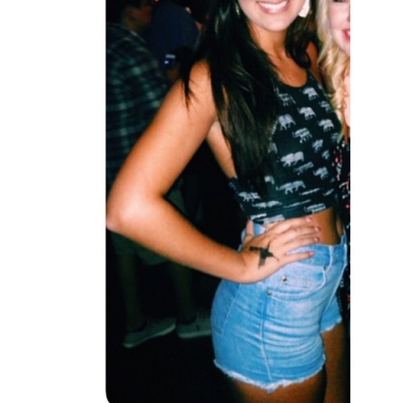 Topshop high waisted shorts