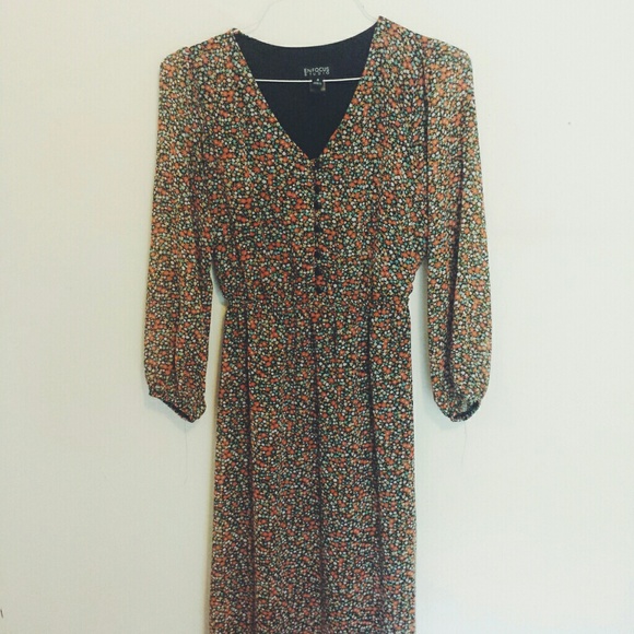Long Sleeve Floral Maxi dress *like new