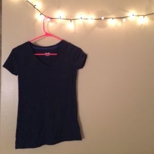 navy blue v-neck