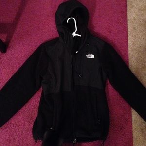 North Face Black Fleece with hood