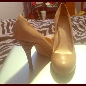 COACH nude heels