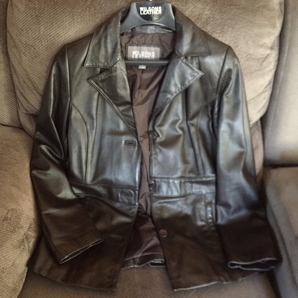 Women's Wilsons Leather Jacket Dark Brown