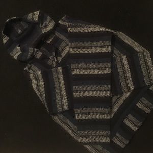 drug rug- blue black gray and white