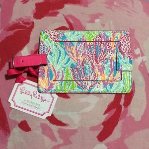 NWT Lilly Pulitzer Lets Cha Cha Luggage Tag