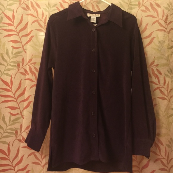 Vintage Dark Purple button up
