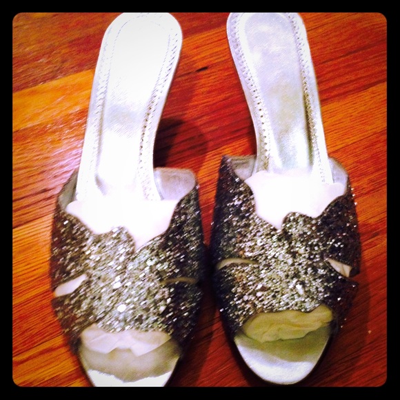 Jean Michel Cazabat glitter sandal heels 37