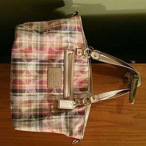 Colorful coach purse