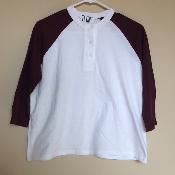 Maroon Sleeved Baseball Shirt