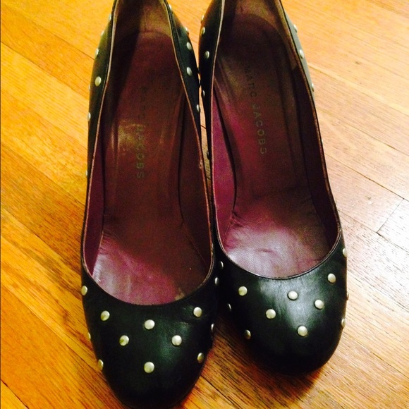 Marc Jacobs studded round tie heels 38