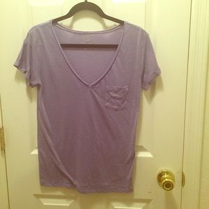Purple s American eagle shirt