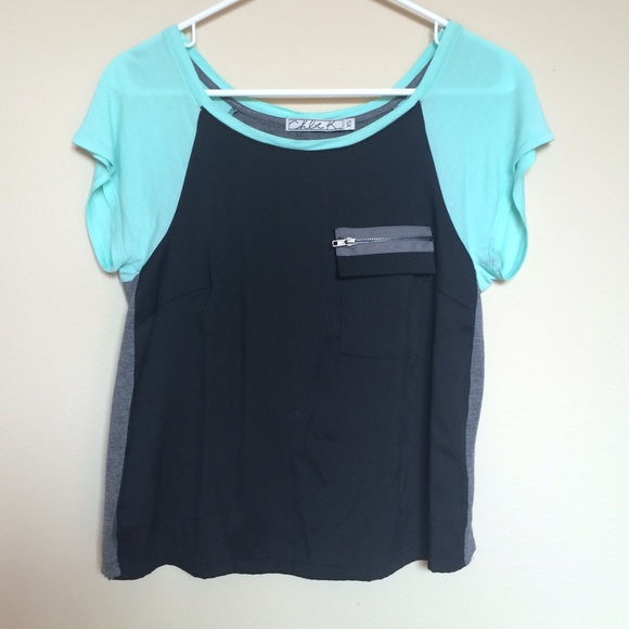 Chloe K Color Block Shirt