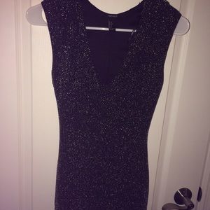 Forever 21 black sparkly cocktail dress