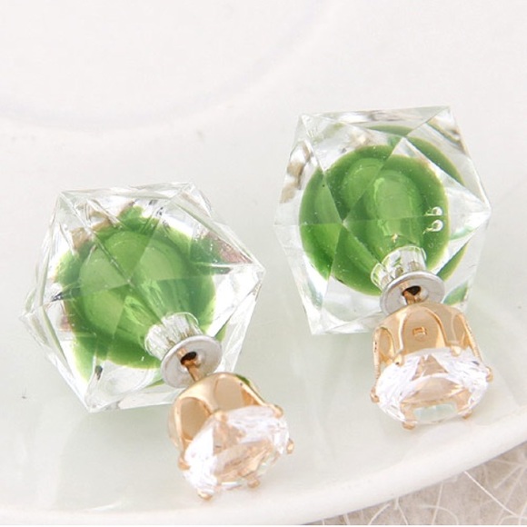 Fashion Jewelry Jewelry - 💥FINAL PRICE💥Transparent Double Sided Earrings