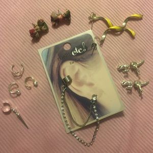 earrings, faux earrings, and ear cuffs!