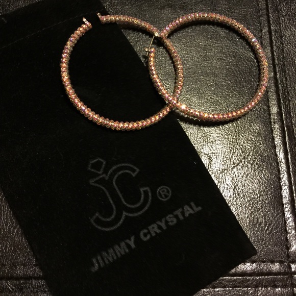 Jimmy Crystal Hoop Earrings