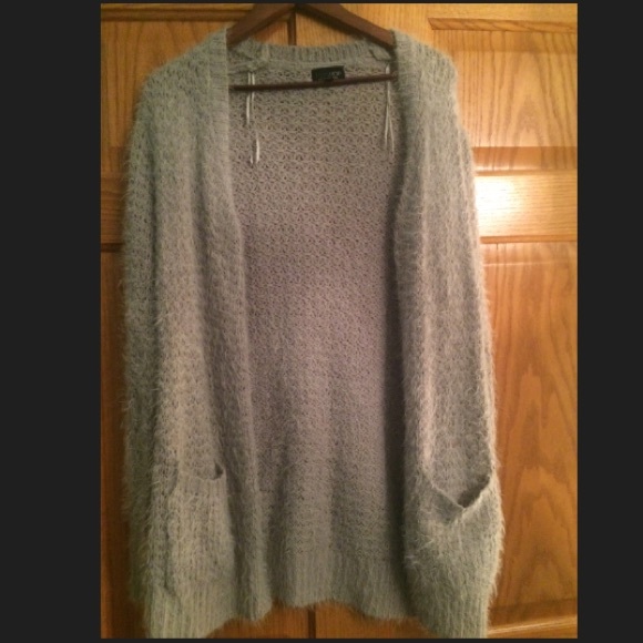 top shop fuzzy grey sweater