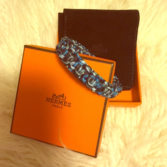 HERMES Paris blue braided bracelet! BRAND NEW