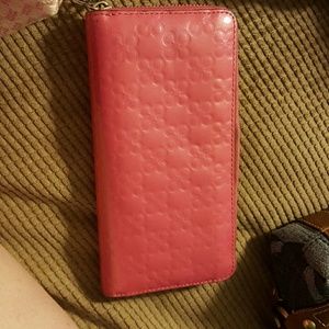 Pink authentic coach wallet