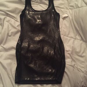 ♡ Black Sequin Bodycon Dress ♡