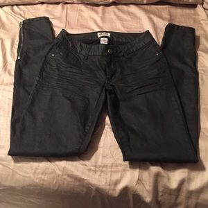 Black coated jeans