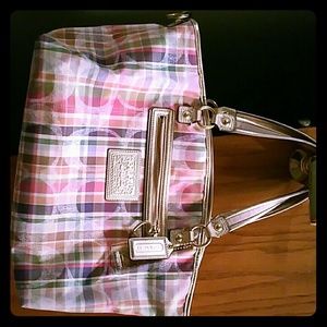 Colorful coach purse