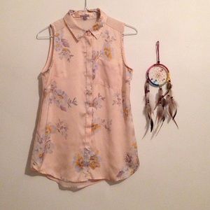 Pink floral color top! 🌸