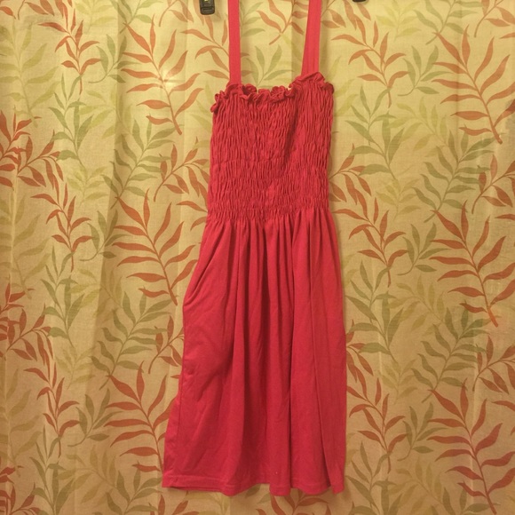 Hot pink stretch sundress