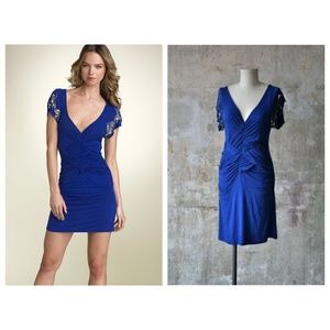 Free People Wrap Me Dress with embellished sleeves