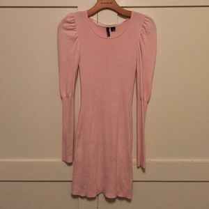 Baby pink sweater dress