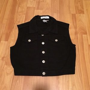 American Apparel - Crop Bull Denim Vest