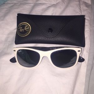 white and black kid size Ray bans