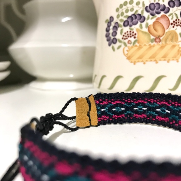 2 for $8 ⇨ Boho/Gypsy Style Woven Suede Bracelet - Picture 2 of 6