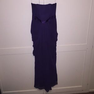 Purple/Plum strapless gown