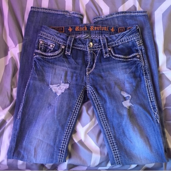 rock revival jeans. FIRM PRICE. - Picture 2 of 3
