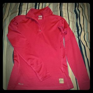 Nike hyper warm procombat 1/4 zip long sleeve top