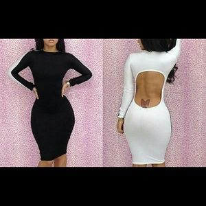 Women's free size black and white dresd