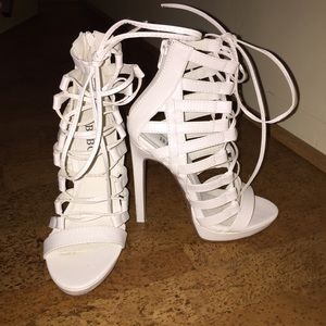 Public Desire Platform Lace Up Heel