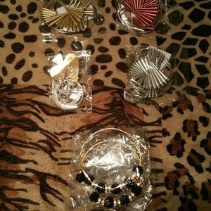 Mutiple colored earrings