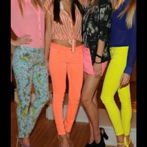 Peachy orange Skinny Jeans!