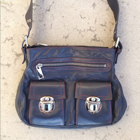 Marc Jacobs Navy Leather Bag