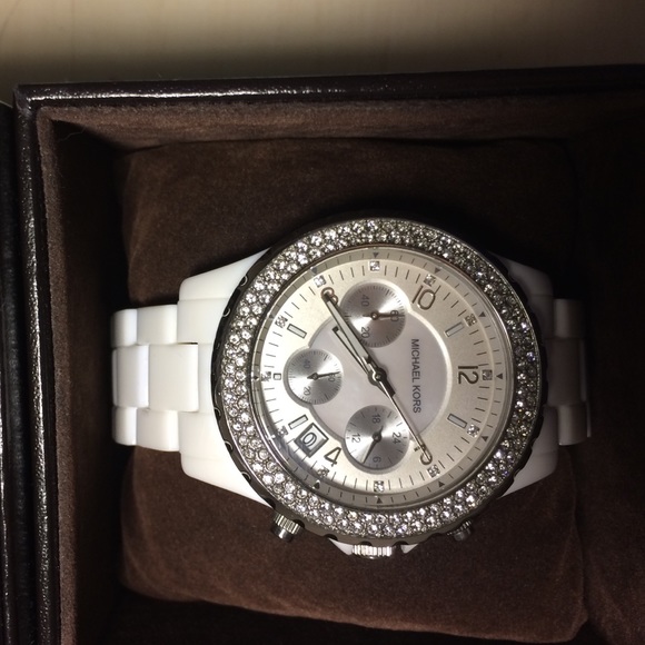 White Micheal Kors Watch